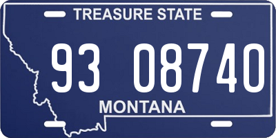 MT license plate 930874O