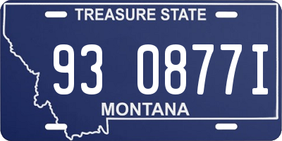 MT license plate 930877I