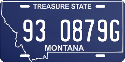 MT license plate 930879G