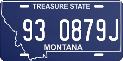 MT license plate 930879J