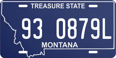 MT license plate 930879L