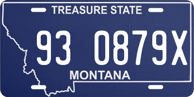 MT license plate 930879X