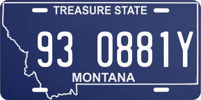 MT license plate 930881Y