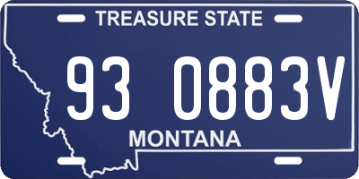 MT license plate 930883V