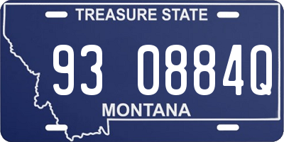 MT license plate 930884Q