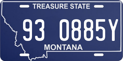MT license plate 930885Y