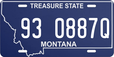 MT license plate 930887Q