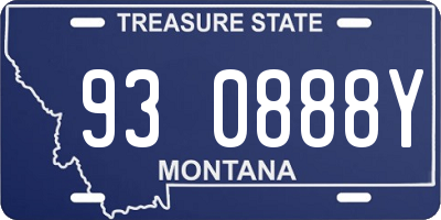 MT license plate 930888Y