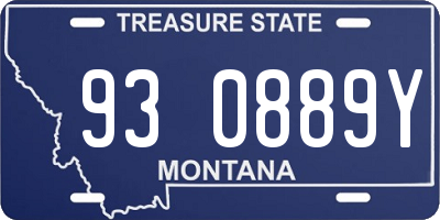 MT license plate 930889Y