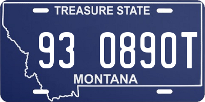 MT license plate 930890T