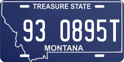 MT license plate 930895T