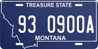 MT license plate 930900A