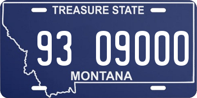 MT license plate 930900O