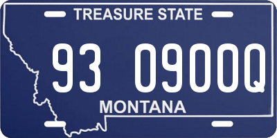 MT license plate 930900Q