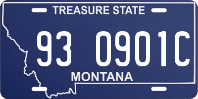 MT license plate 930901C