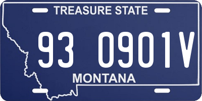 MT license plate 930901V
