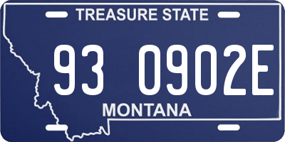 MT license plate 930902E