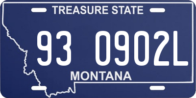 MT license plate 930902L