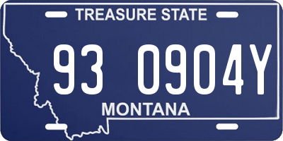 MT license plate 930904Y
