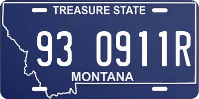 MT license plate 930911R