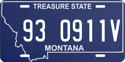MT license plate 930911V