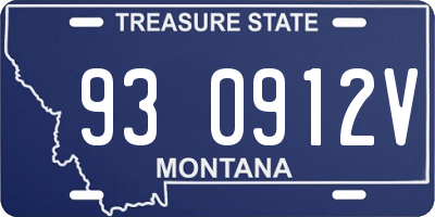 MT license plate 930912V