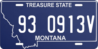 MT license plate 930913V
