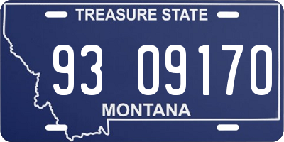 MT license plate 930917O