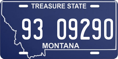MT license plate 930929O
