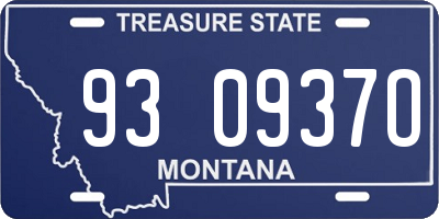 MT license plate 930937O