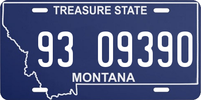 MT license plate 930939O