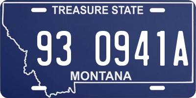 MT license plate 930941A