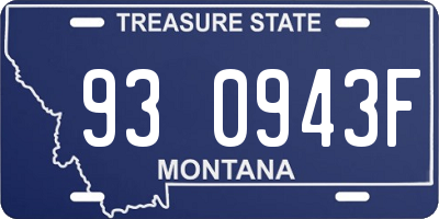 MT license plate 930943F