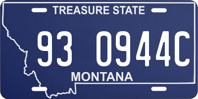 MT license plate 930944C