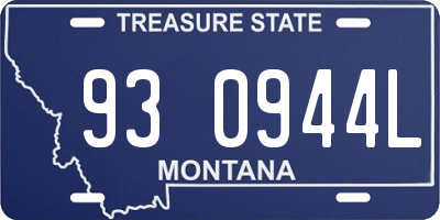 MT license plate 930944L