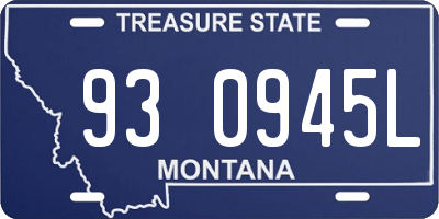 MT license plate 930945L