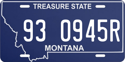 MT license plate 930945R