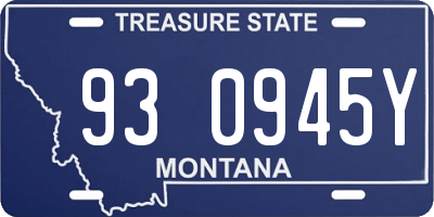 MT license plate 930945Y