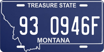 MT license plate 930946F