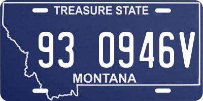 MT license plate 930946V