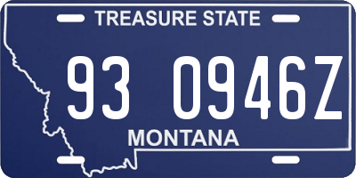 MT license plate 930946Z