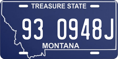 MT license plate 930948J