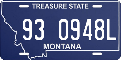 MT license plate 930948L