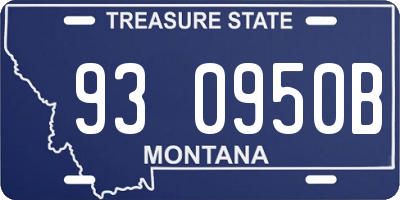 MT license plate 930950B
