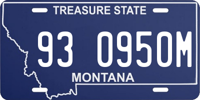 MT license plate 930950M