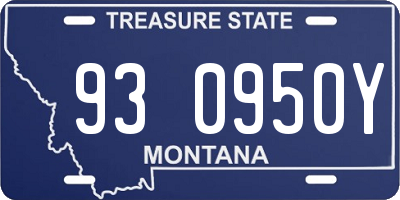 MT license plate 930950Y