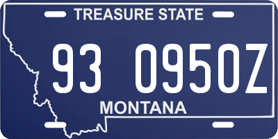 MT license plate 930950Z