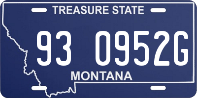 MT license plate 930952G