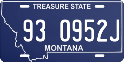 MT license plate 930952J