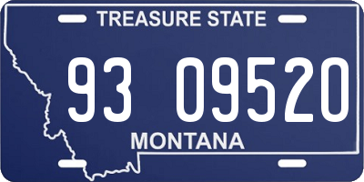 MT license plate 930952O